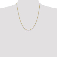 10K Yellow Gold 22" Heavy-Baby Rope Chain Necklace - 1.3mm Width
