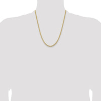 10K Yellow Gold 22" Solid Miami Cuban Chain - 3.5mm Width