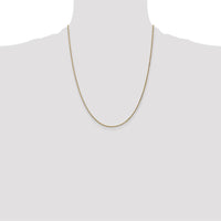 10K Yellow Gold 22" Spiga Chain Necklace - 1.25mm Width
