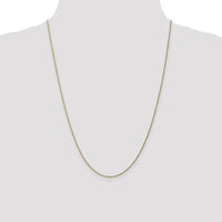 10K Yellow Gold 24" 1.15mm Diamond-Cut Rope Chain with Lobster Clasp