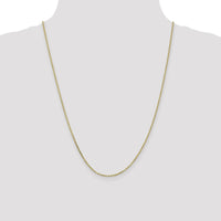 10K Yellow Gold 24" 1.65mm Diamond-Cut Cable Chain Necklace