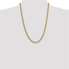 10K Yellow Gold 24" 5.25mm Semi-Solid Miami Cuban Link Chain