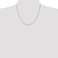 10K Yellow Gold 24" Box Chain Necklace - 0.95mm Width