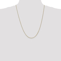10K Yellow Gold 24" Box Chain Necklace - Polished Finish with Lobster Clasp