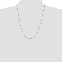 10K Yellow Gold 24" Box Chain Necklace with Lobster Clasp