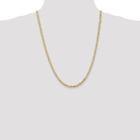 10K Yellow Gold 24" Byzantine Chain Necklace - 3.25mm Width