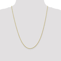 10K Yellow Gold 24" Diamond-Cut Rope Chain Necklace - 1.3mm Width