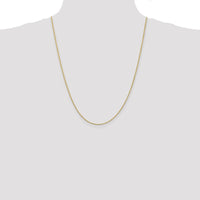 10K Yellow Gold 24" Diamond-Cut Rope Necklace - 1.5mm Width