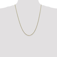 10K Yellow Gold 24" Flat Figaro Chain with Lobster Clasp
