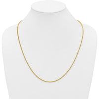 10K Yellow Gold 24" Franco Chain Necklace - 1.5mm Width