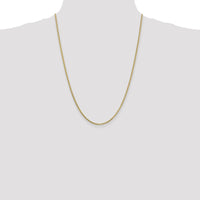 10K Yellow Gold 24" Polished Box Chain Necklace - 1.9mm Width