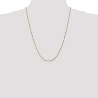 10K Yellow Gold 24" Polished Singapore Chain Necklace - 1.4mm Width