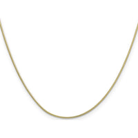 10K Yellow Gold 24" Snake Chain Necklace - 0.9mm Width