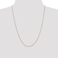 10K Yellow Gold 24" Snake Chain Necklace - 0.9mm Width
