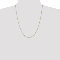 10K Yellow Gold 24" Spiga Chain Necklace - 1.05mm Width