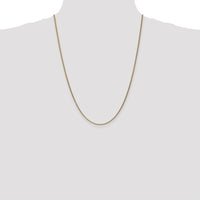 10K Yellow Gold 24" Spiga Chain Necklace - 1.7mm Width