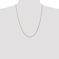 10K Yellow Gold 24" Spiga Chain with Polished Finish - 1.25mm Width