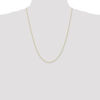 10K Yellow Gold 24" Spiga Wheat Chain Necklace - Polished Finish
