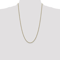 10K Yellow Gold 26" 2.25mm Semi-Solid Diamond-Cut Rope Chain Necklace
