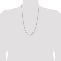 10K Yellow Gold 26" 2mm Semi-Solid Diamond-Cut Rope Chain