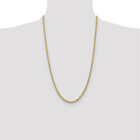 10K Yellow Gold 26" Diamond-Cut Rope Chain - 3.75mm Width
