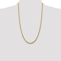 10K Yellow Gold 26" Diamond-Cut Rope Chain - 4mm Width