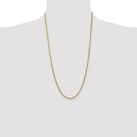 10K Yellow Gold 26" Polished Curb Link Chain - 3.35mm Width