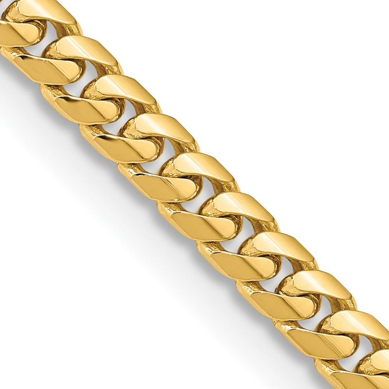 10K Yellow Gold 26" Solid Miami Cuban Chain - 5.5mm Width