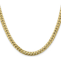10K Yellow Gold 26" Solid Miami Cuban Chain - 5.5mm Width