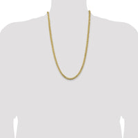 10K Yellow Gold 26" Solid Miami Cuban Chain - 5.5mm Width