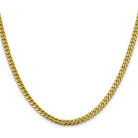10K Yellow Gold 26" Solid Miami Cuban Link Chain - 4.25mm Width