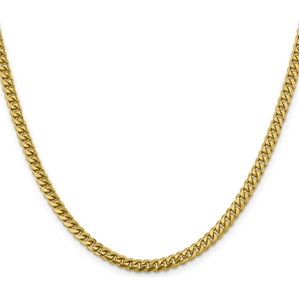 10K Yellow Gold 26" Solid Miami Cuban Link Chain - 4.25mm Width