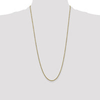 10K Yellow Gold 28" 2.5mm Diamond-Cut Rope Chain with Lobster Clasp