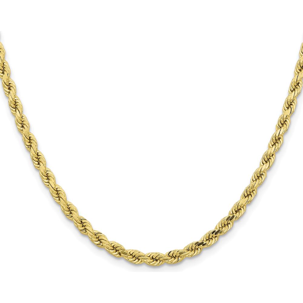 10K Yellow Gold 28" Diamond-Cut Rope Chain - 4.25mm Width