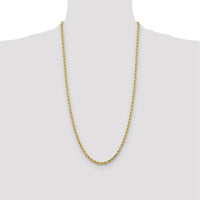 10K Yellow Gold 28" Diamond-Cut Rope Chain - 4.25mm Width