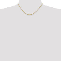 10K Yellow Gold 2mm Diamond-Cut Rope Chain Necklace - 16" Length