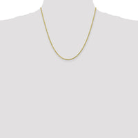 10K Yellow Gold 2mm Diamond-Cut Rope Chain Necklace - 20"