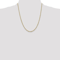 10K Yellow Gold 2mm Singapore Chain Necklace - 22"