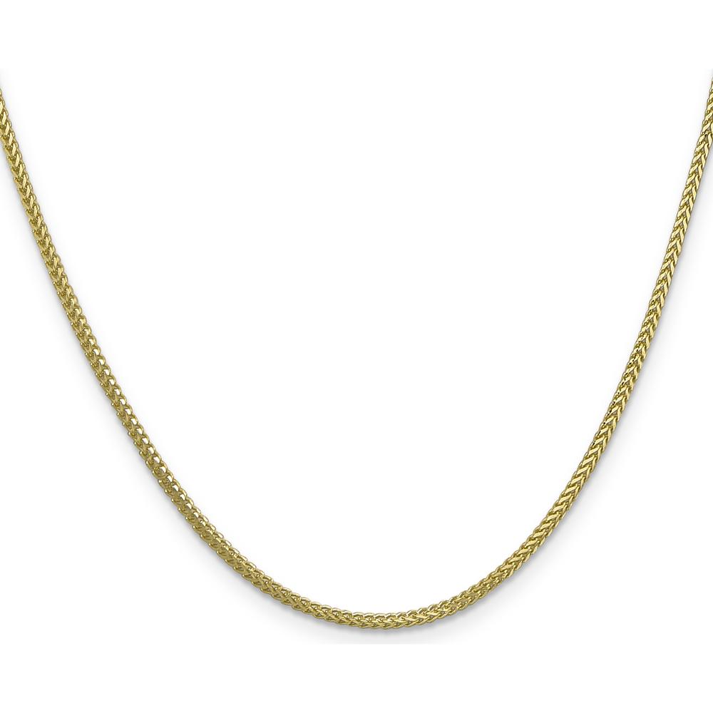 10K Yellow Gold 30" 1.3mm Franco Chain Necklace with Lobster Clasp