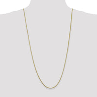 10K Yellow Gold 30" 1.3mm Franco Chain Necklace with Lobster Clasp