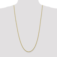 10K Yellow Gold 30" 2.75mm Diamond-Cut Rope Chain Necklace