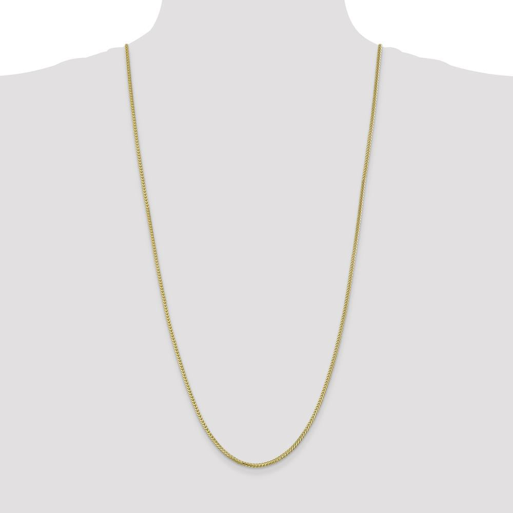 10K Yellow Gold 30" 2mm Franco Chain with Lobster Clasp