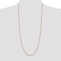 10K Yellow Gold 30" 2mm Round Open Link Cable Chain with Lobster Clasp