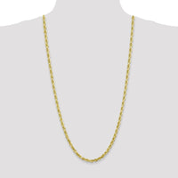 10K Yellow Gold 30" 5mm Diamond-Cut Rope Chain Necklace