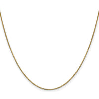 10K Yellow Gold 30" Box Chain Necklace - Polished Finish