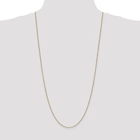 10K Yellow Gold 30" Box Chain Necklace - Polished Finish