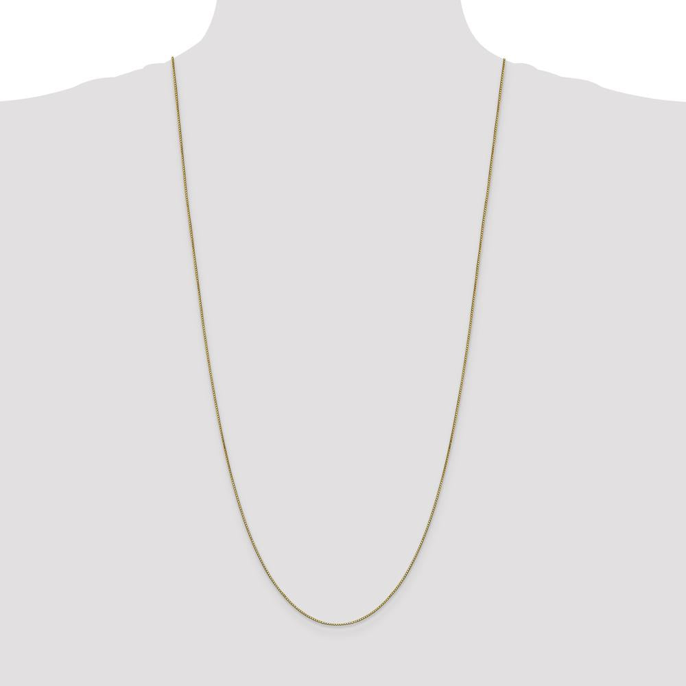 10K Yellow Gold 30" Box Chain Necklace - Polished Finish