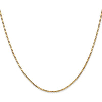 10K Yellow Gold 30" Box Chain Necklace - Polished Finish with Lobster Clasp