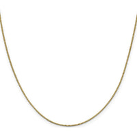 10K Yellow Gold 30" Box Chain Necklace with Lobster Clasp - Polished Finish