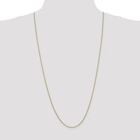 10K Yellow Gold 30" Cable Link Chain Necklace - 1.4mm Width